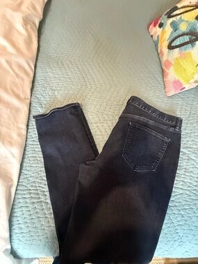 Banana Republic Women's Dark Black Skinny Jeans